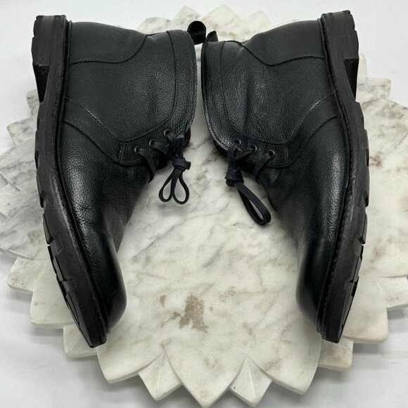 Allen Edmonds ALPINE Weatherproof Genuine Leather Chukka Boots 9D Black Grain - Picture 11 of 16